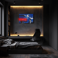 Neon LED Car Wall Sign - Dynamic UV Printed Acrylic Garage Art