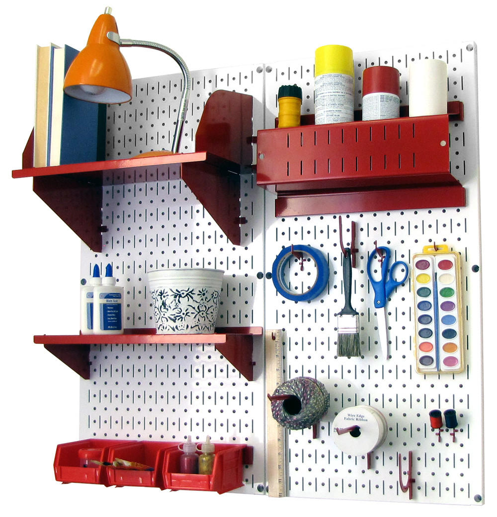 Craft & Hobby Organizer Kit - Pegboard With Accessories