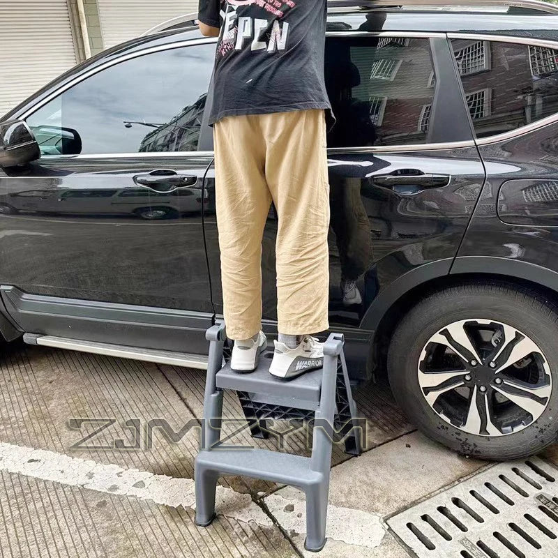 Folding Car Wash Step Ladder Multi-function Step Stool