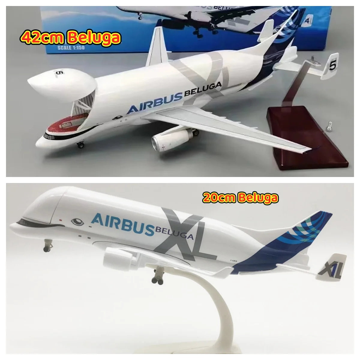A330 Beluga Airways Scale Aircraft 20CM/42CM Alloy/Resin Die-cast airplanes decoration home Collectible Plane Model