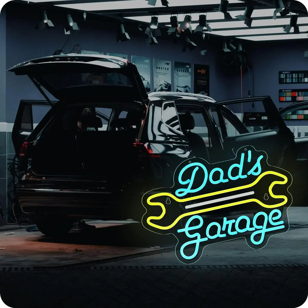 Dad's Garage Neon Sign LED Wall Decor