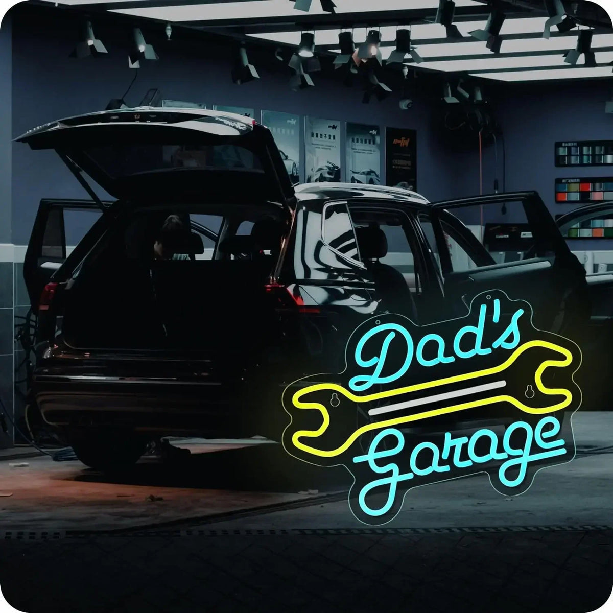 Dad's Garage Neon Sign LED Wall Decor