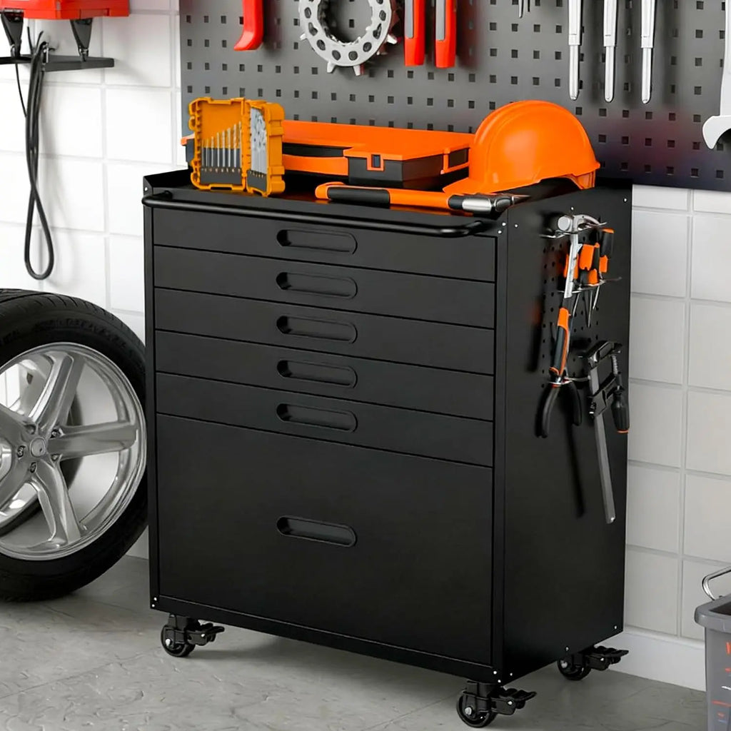 6 Drawer Metal Tool Cabinet .