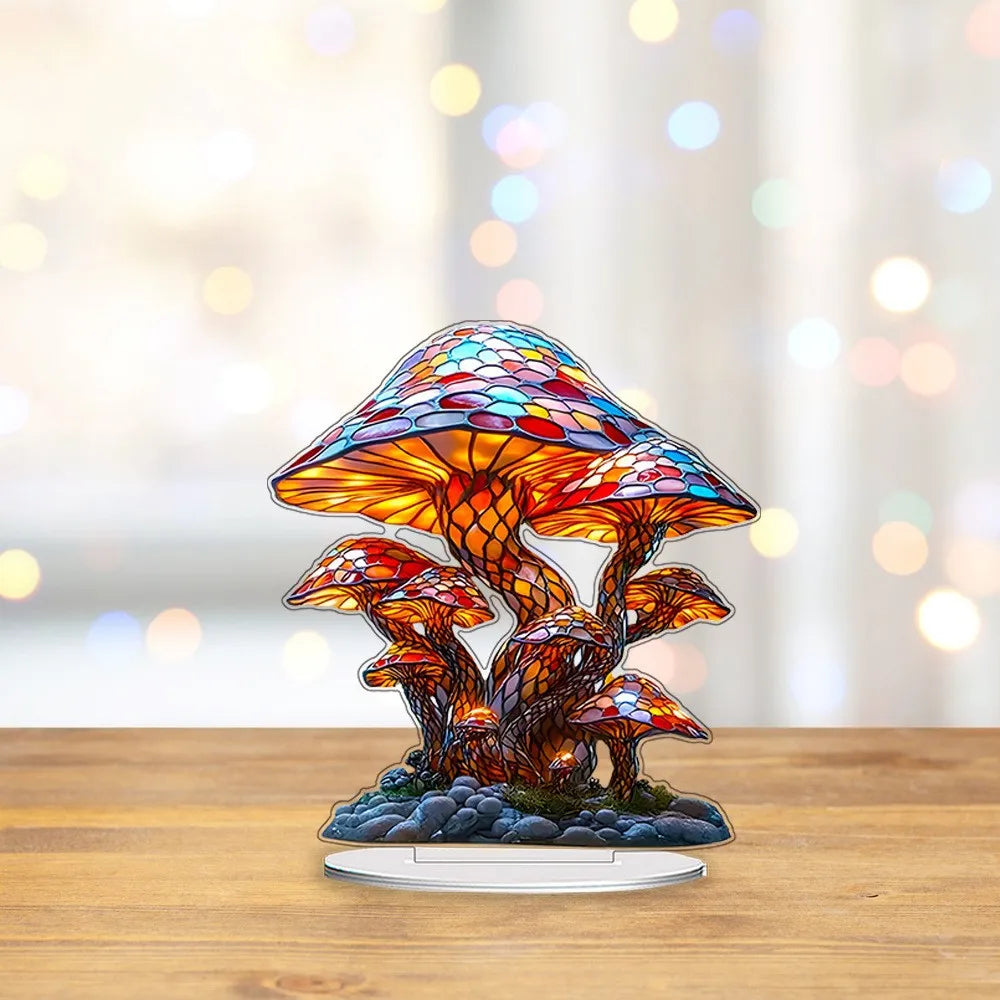 1PCS Colorful Mushroom Creative Home Decoration .