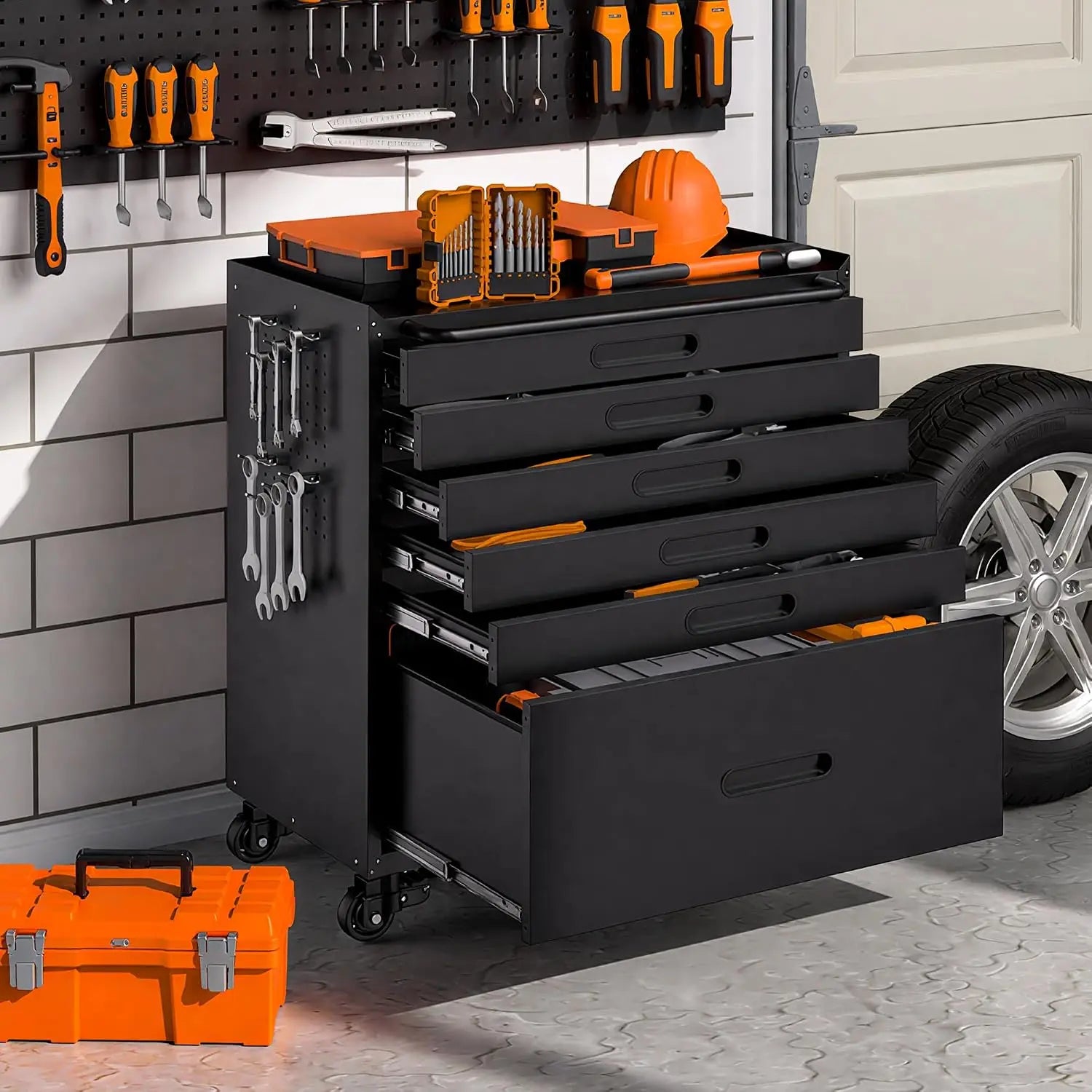 6 Drawer Metal Tool Cabinet .