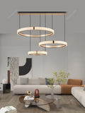 Modern design creative round simple chandelier ring Lights .
