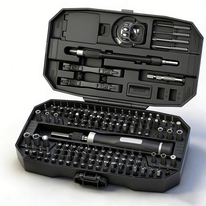 152 In 1 Magnetic Precision Screwdriver Set Hex Phillips Magnetic Bits .