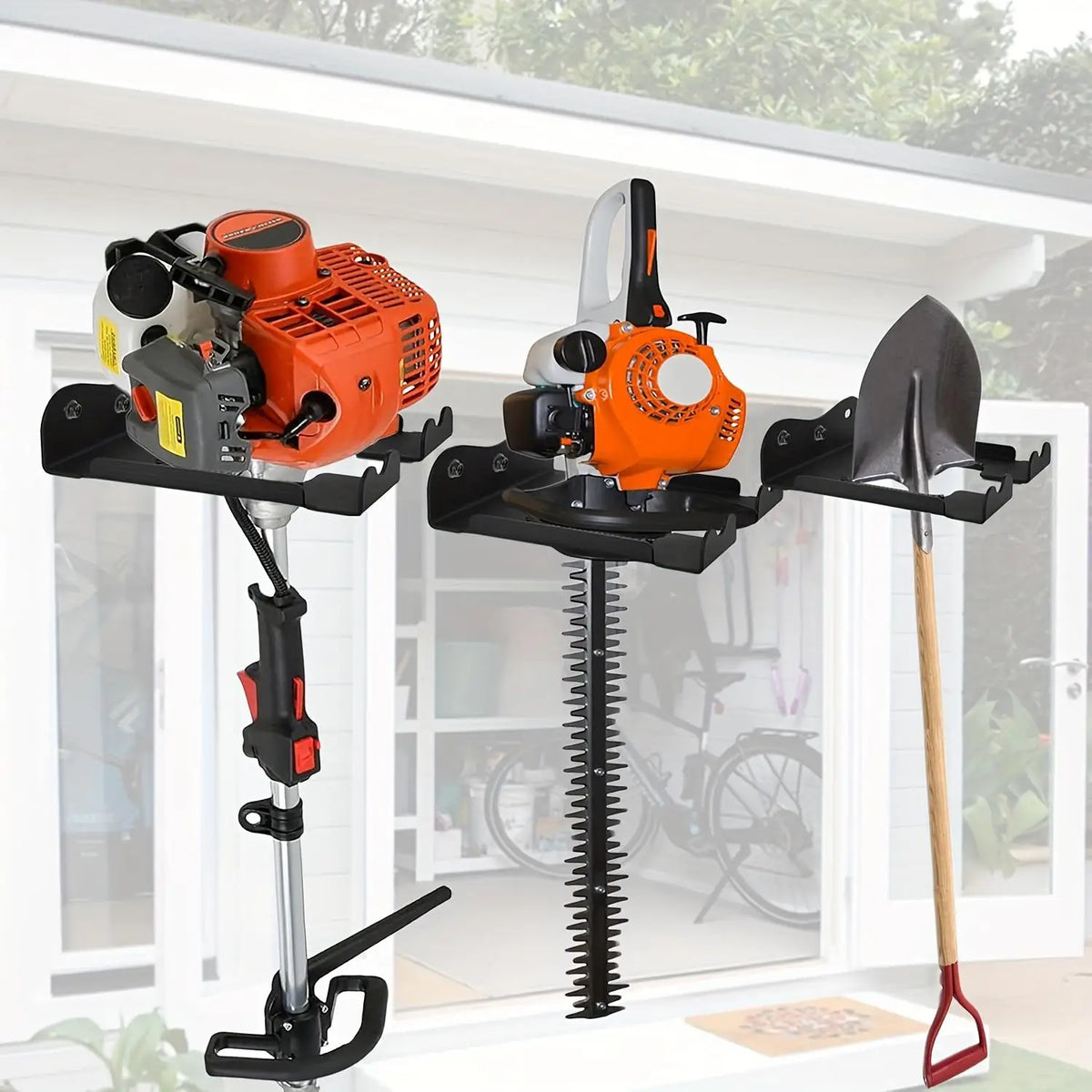 Garage wall bracket for Grass Trimmer, Hedge Trimmer,