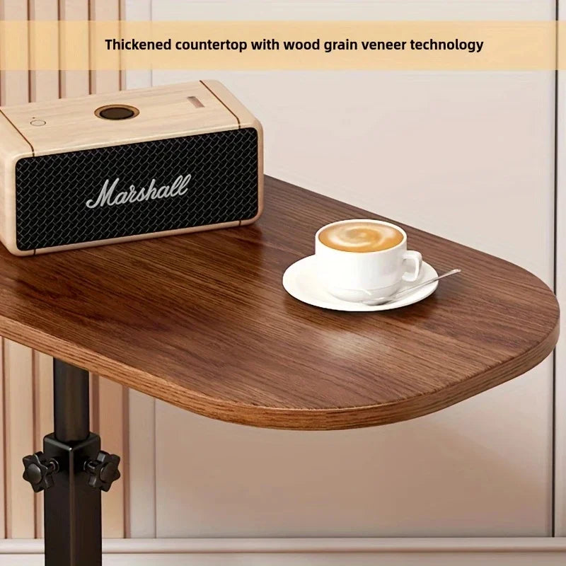 Foldable Adjustable Laptop Bedside Table Multifunctional Lift Workstation Small Space Computer Desk for Home Office Tea& Reading