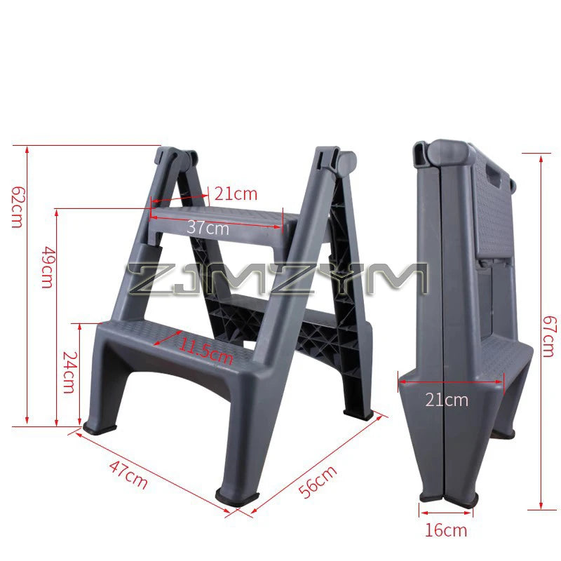 Folding Car Wash Step Ladder Multi-function Step Stool
